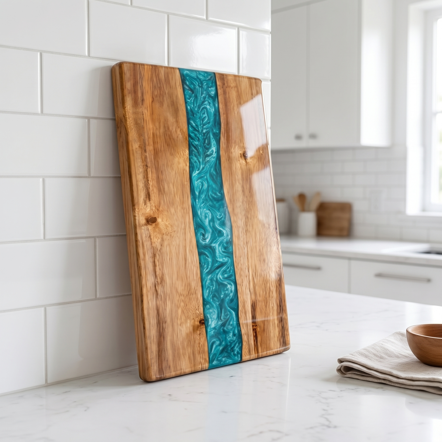 River epoxy cutting board
