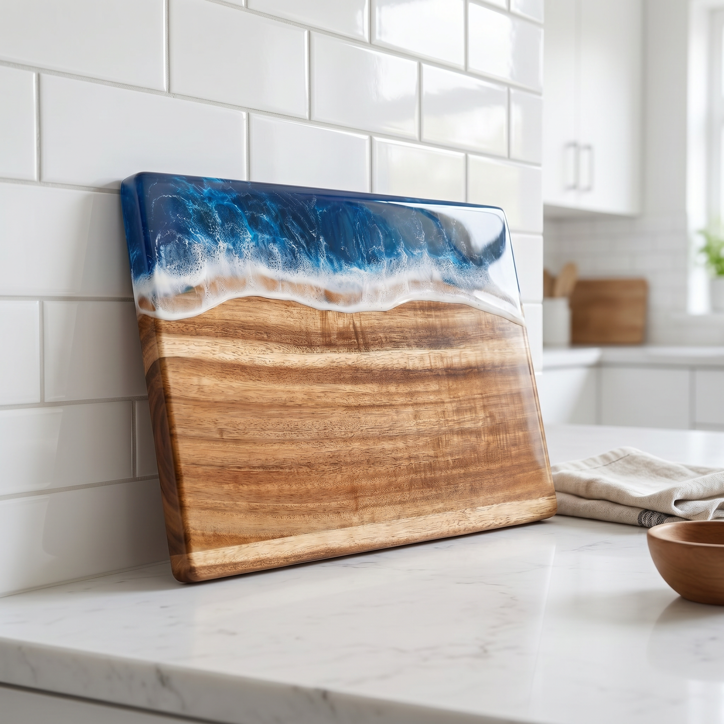 River epoxy cutting board