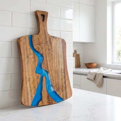 River epoxy cutting board